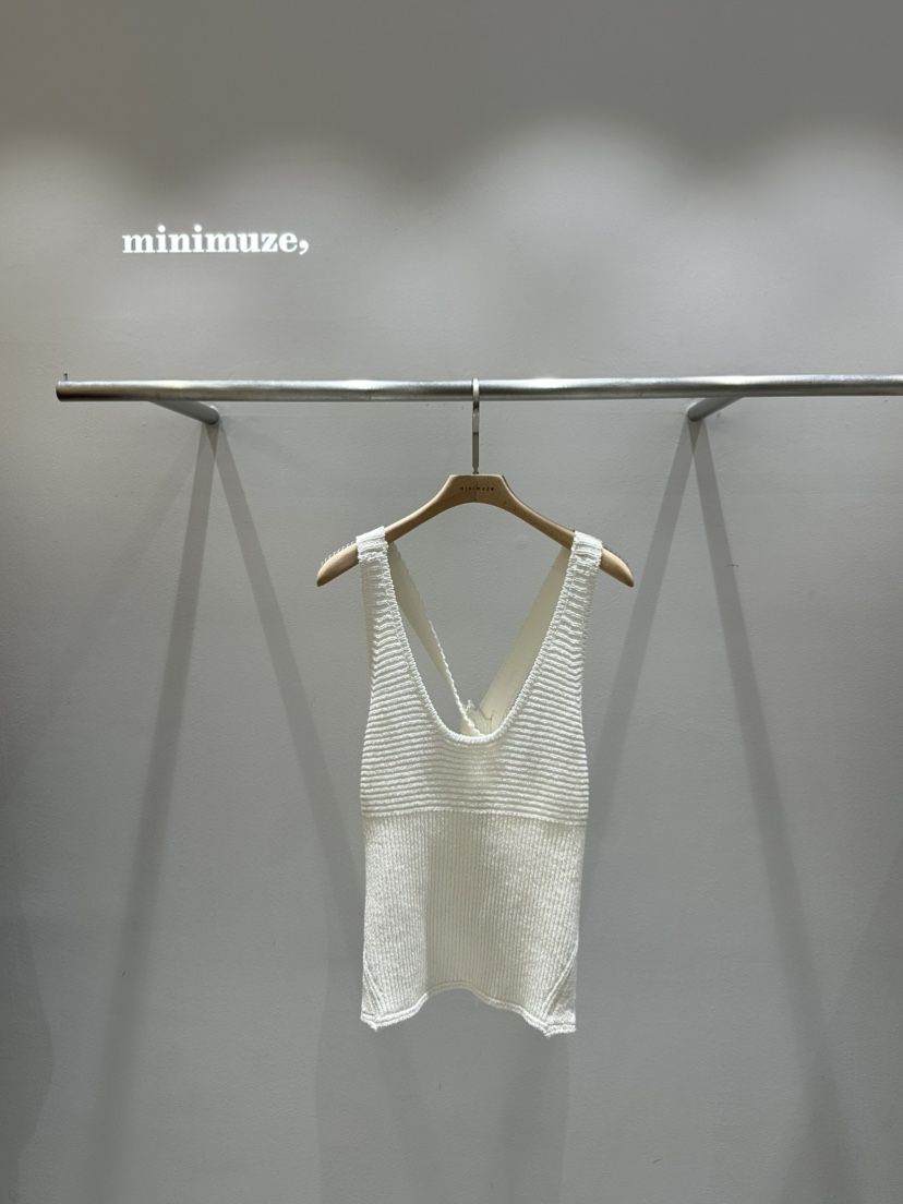 MINIMUZE韓國直郵㊣女裝新品熱賣休閑時尚人氣吊帶背心綁帶MINIMUZE吊帶/背心