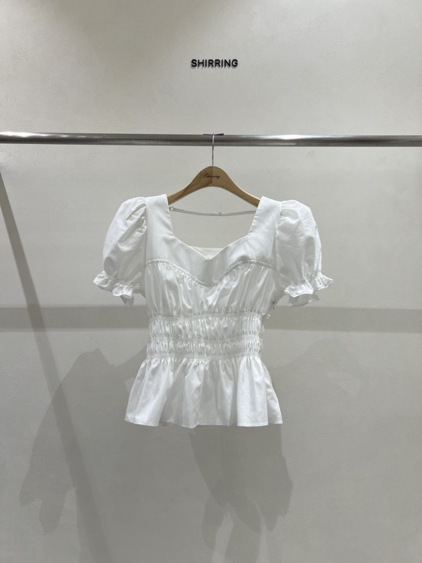 SHIRRING韓國㊣直郵東大門代購女裝新款人氣推薦襯衫蕾絲衫SHIRRING襯衫/蕾絲衫