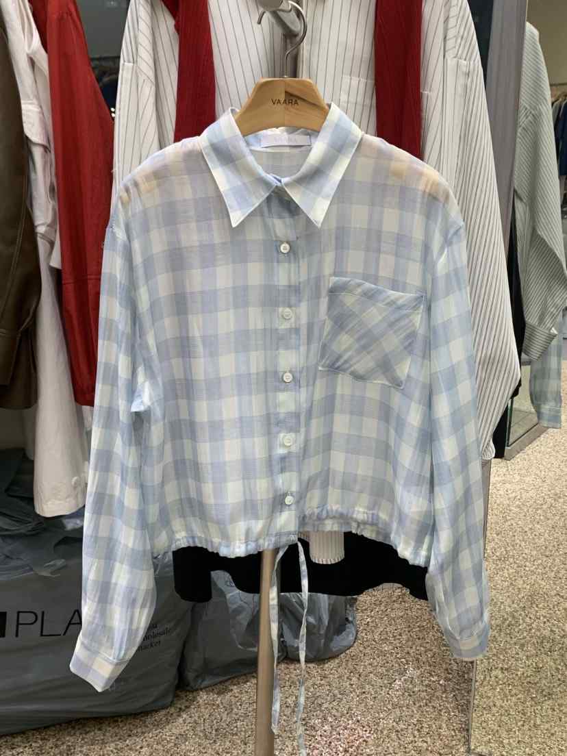 VAARA東大門代購女裝新品熱賣25春夏職業真品推薦襯衫蕾絲衫VAARA襯衫/蕾絲衫