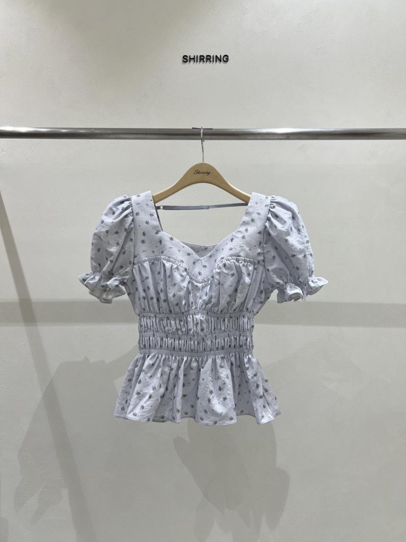 SHIRRING韓國直郵女裝新品25春夏真品時尚熱賣職業襯衫蕾絲衫SHIRRING襯衫/蕾絲衫