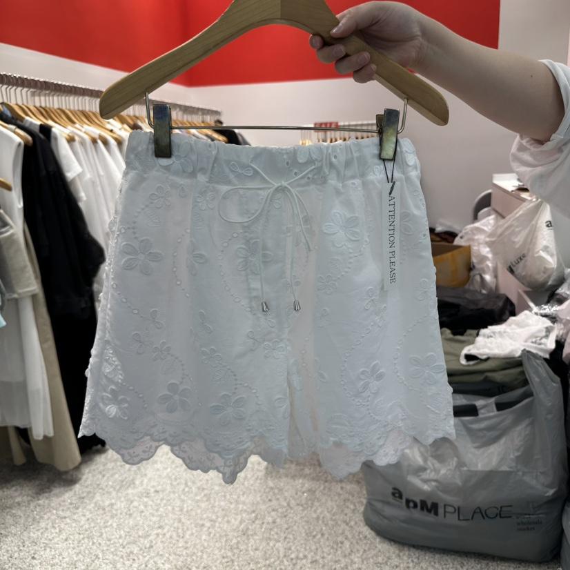 ATPZ東大門實拍女士新品職業人氣熱賣休閑時尚推薦短褲蕾絲ATTENTION PLEAES短褲