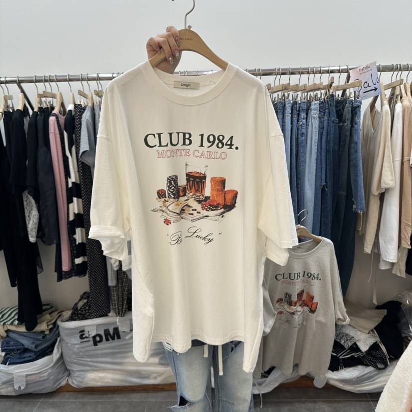 DELIGHT-L韓國代購女士新品人氣25春夏時尚熱賣職業休閑T恤DELIGHTT恤