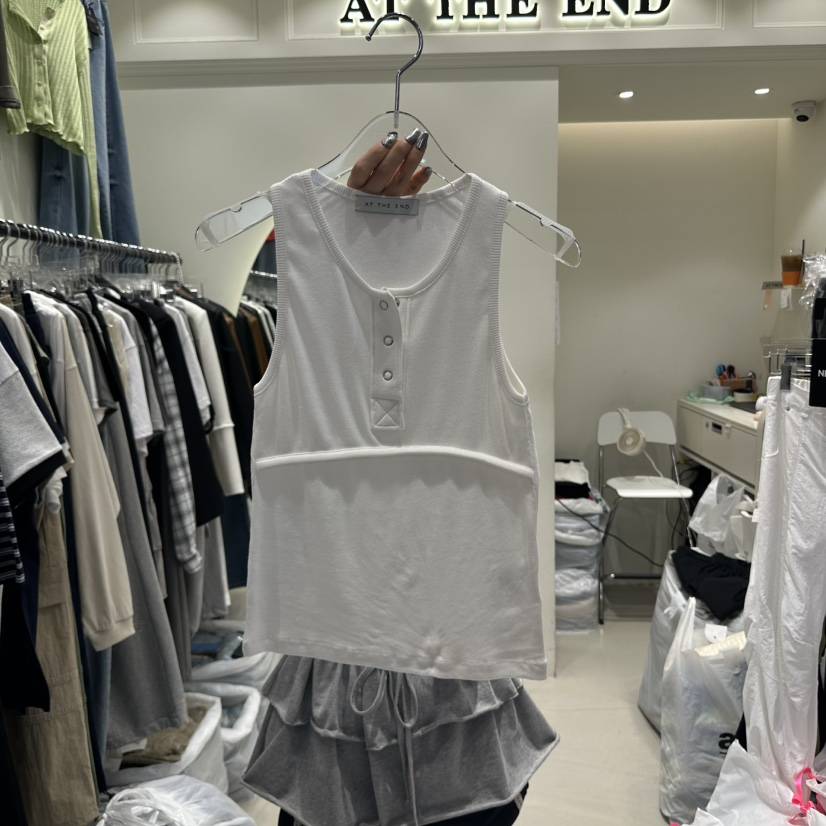AT THE END東大門直郵女裝新品人氣25春夏熱賣休閑吊帶背心AT THE END吊帶/背心