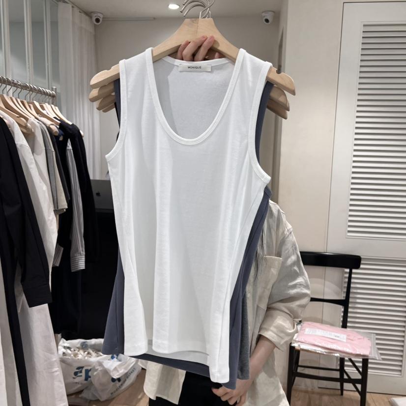 MONIQUE東大門實拍女裝新品人氣休閑推薦真品時尚25春夏吊帶背心MONIQUE吊帶/背心