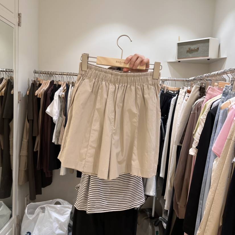 BARAMI東大門代購女裝新品25春夏時尚人氣熱賣職業休閑短褲BARAMI短褲