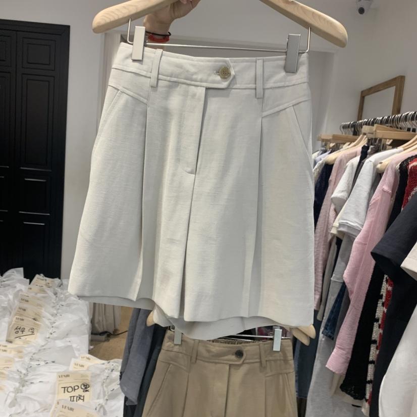VENIR-a韓國代購女士新品25春夏真品休閑人氣時尚短褲綁帶VENIR-a短褲