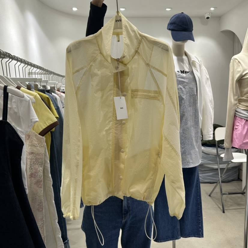 INNI韓國直郵女裝新品職業熱賣人氣真品休閑時尚推薦夾克透明inni夾克