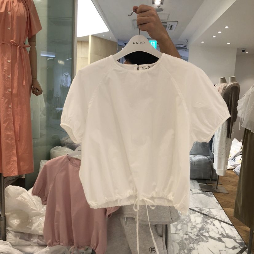 ALMOND東大門代購女裝新品休閑真品時尚熱賣25春夏襯衫蕾絲衫ALMOND襯衫/蕾絲衫