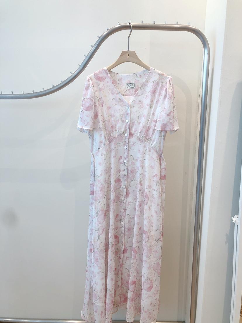 OVE東大門代購女裝新款熱賣時尚休閑真品25春夏人氣職業連衣裙OVE連衣裙