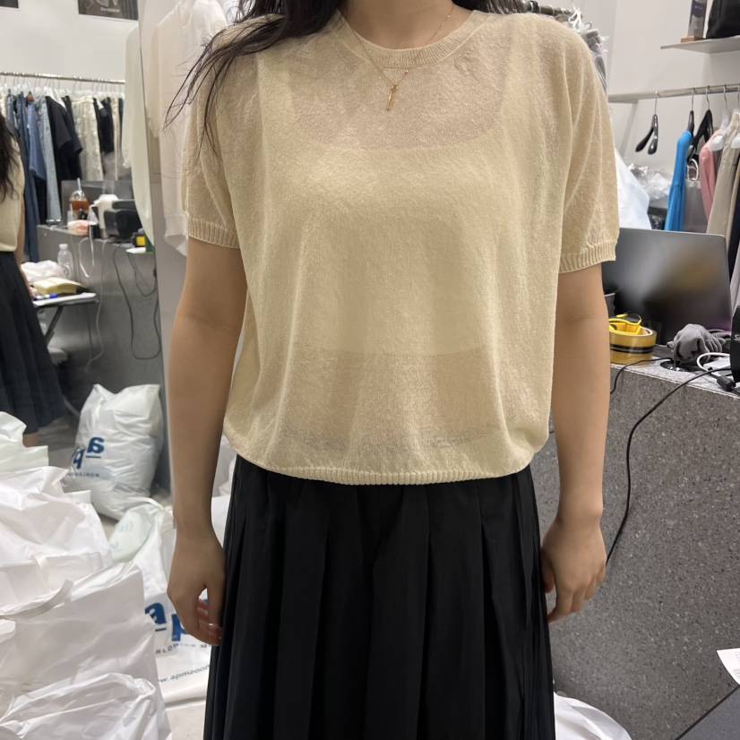 WOOD SAGE東大門代購女士新款職業真品推薦時尚針織衫亞麻WOOD SAGE針織衫