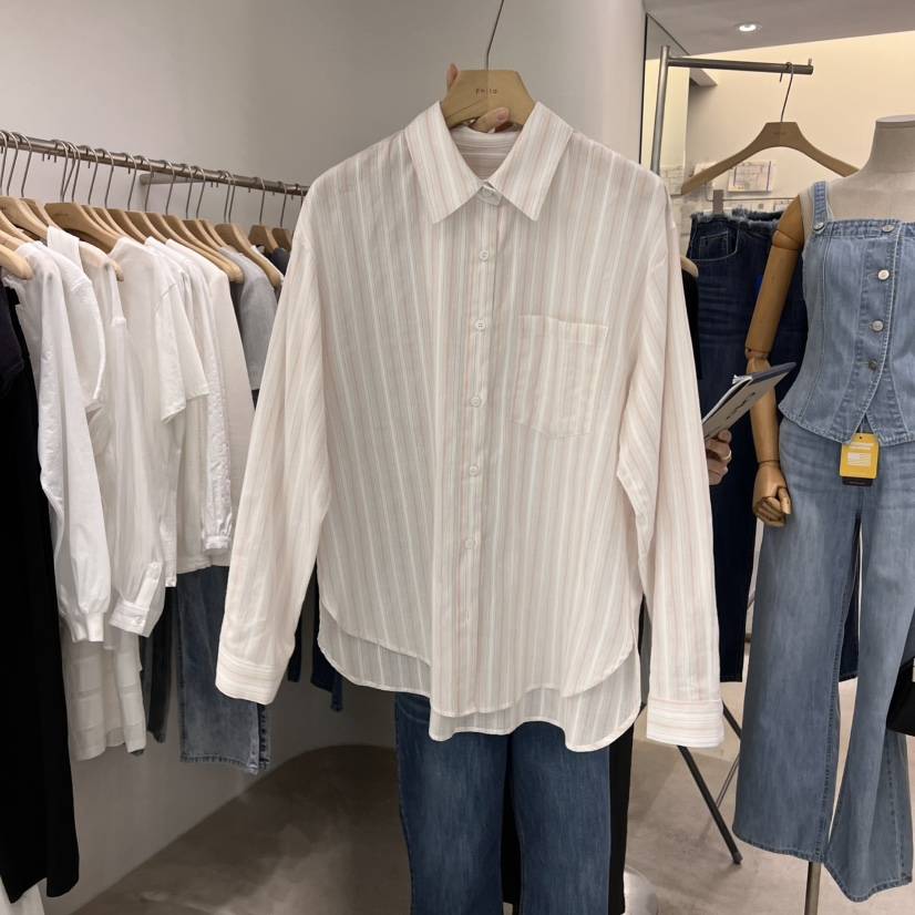 PHILO韓國㊣直郵東大門代購女裝新品25春夏時尚熱賣襯衫蕾絲衫PHILO襯衫/蕾絲衫