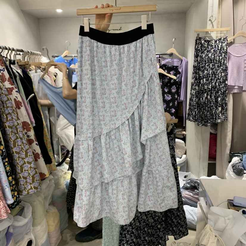LOGROAD韓國直郵㊣東大門實拍女裝新品人氣熱賣時尚休閑長裙LOG ROAD長裙