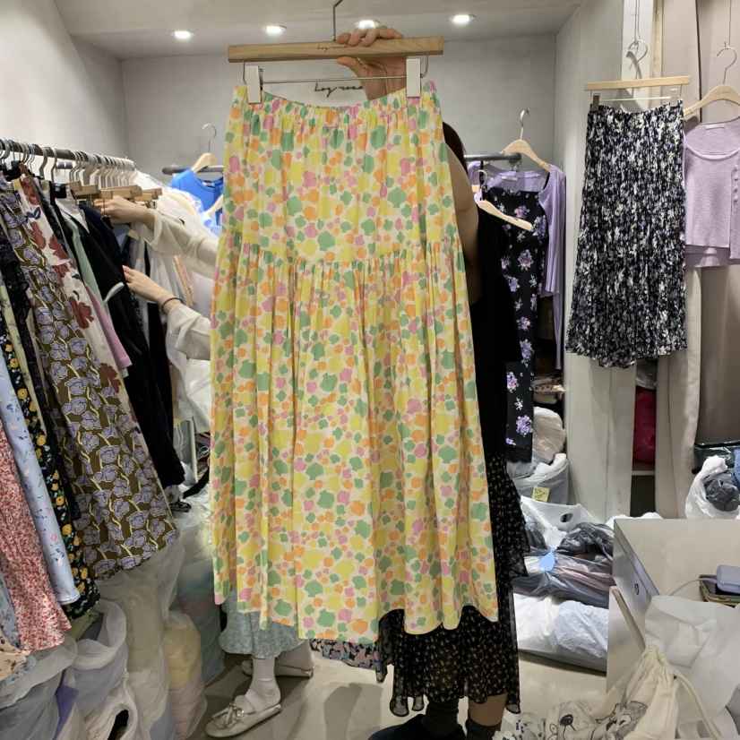 LOGROAD韓國直郵㊣女裝新品休閑時尚25春夏熱賣人氣推薦長裙LOG ROAD長裙