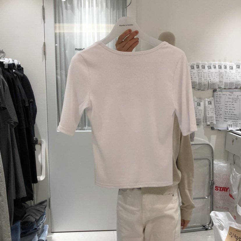 MONDAY TO SUNDAY直郵韓國代購㊣女裝新品熱賣時尚休閑T恤MONDAY TO SUNDAYT恤