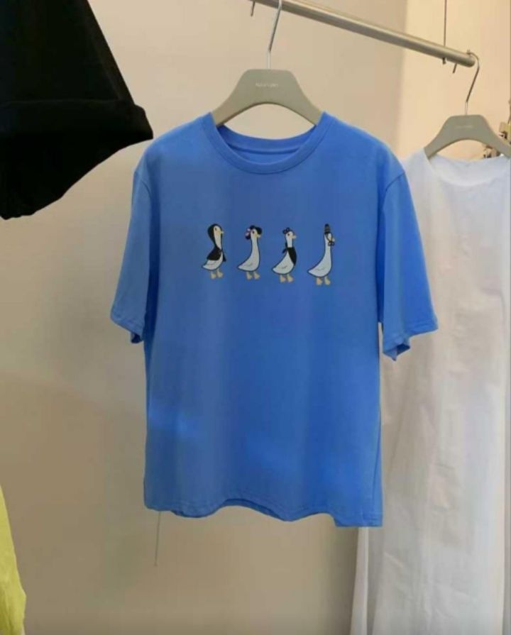 BOBBIE DOLL韓國㊣直郵東大門代購女裝新品時尚人氣25春夏T恤鴨BOBBIE DOLLT恤