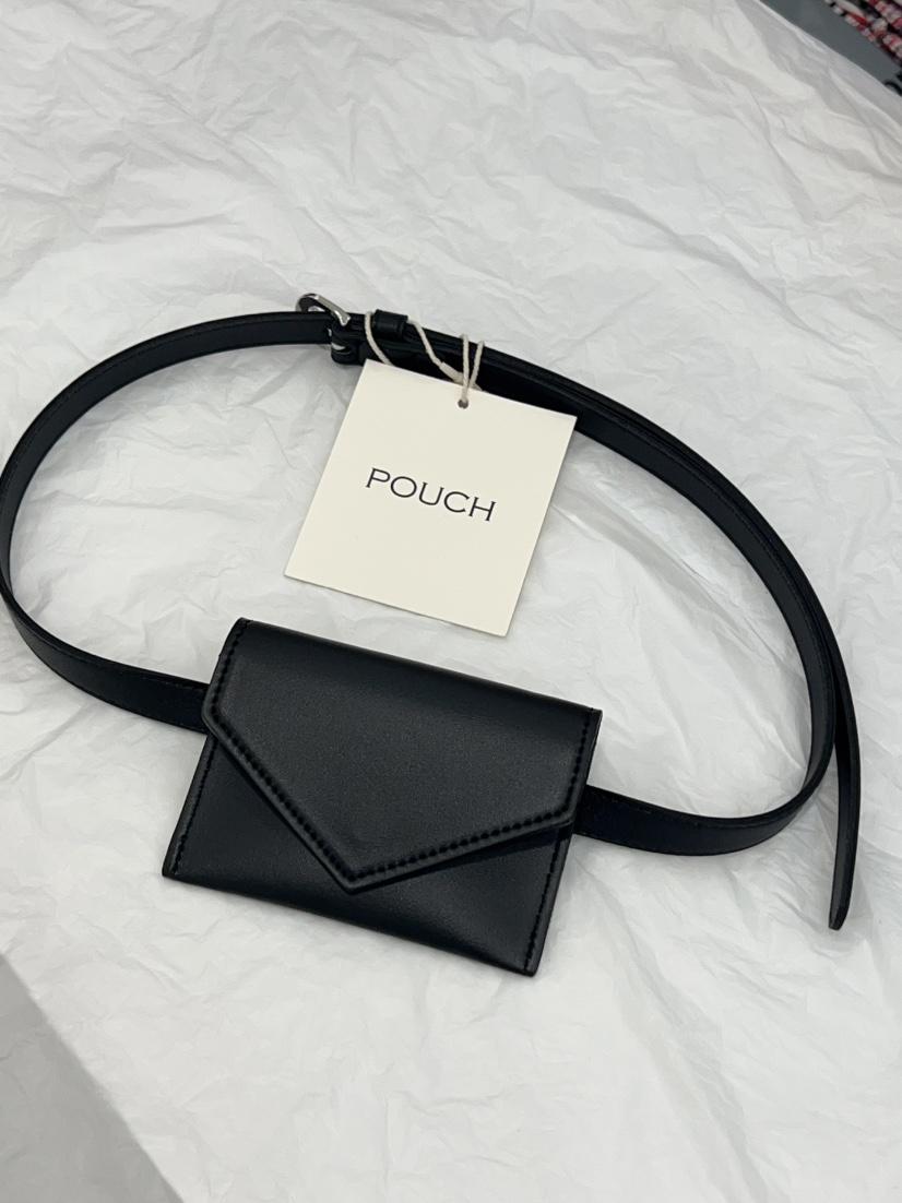 POUCH直郵韓國代購㊣女裝新品人氣25春夏錢包卡包零錢包腰帶POUCH錢包/卡包/零錢包