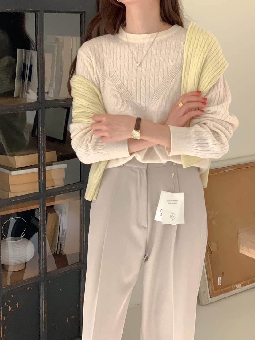 GOYOU韓國㊣直郵東大門代購女裝新款休閑時尚25春夏熱賣針織衫de goyou針織衫