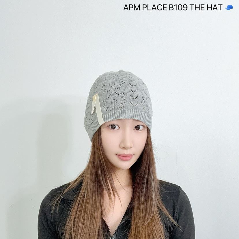 THE HAT-P韓國㊣直郵東大門代購女裝新款25春夏人氣帽子紐扣THE HAT帽子