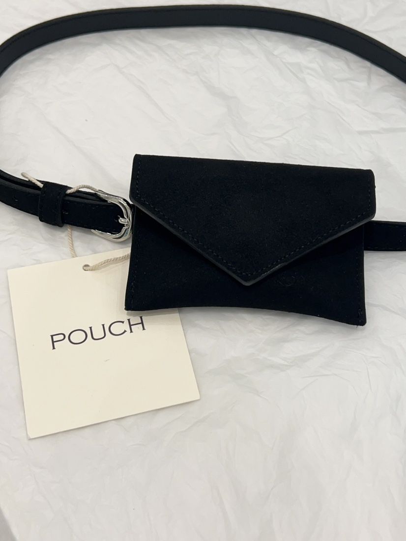 POUCH韓國㊣直郵東大門代購女裝新品熱賣錢包卡包零錢包絨面革POUCH錢包/卡包/零錢包