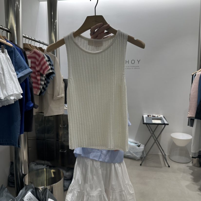AHOY直郵韓國代購㊣女裝新品人氣熱賣推薦時尚25春夏吊帶背心AHOY吊帶/背心