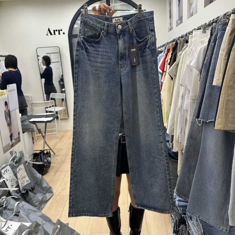 ARR韓國直郵㊣東大門實拍女裝新品時尚人氣熱賣25春夏牛仔褲ARR牛仔褲