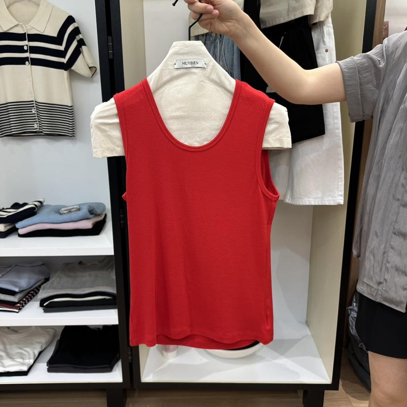 MUYBIEN韓國直郵㊣女裝新品推薦時尚熱賣25春夏休閑吊帶背心MUYBIEN吊帶/背心