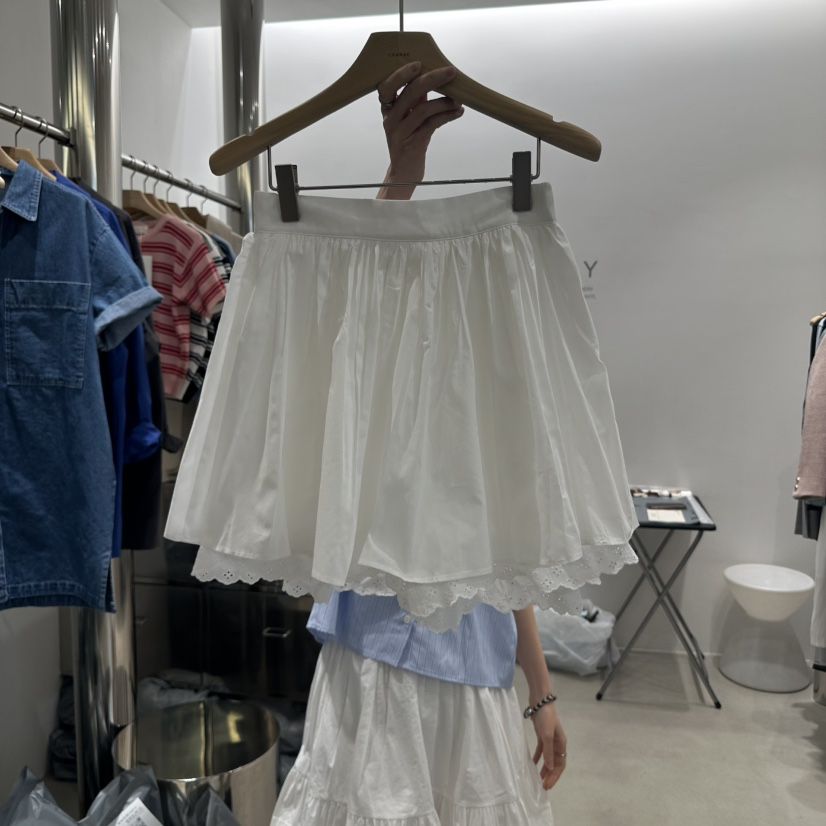 AHOY直郵韓國代購㊣女裝新品休閑熱賣推薦時尚25春夏短褲蕾絲AHOY短褲