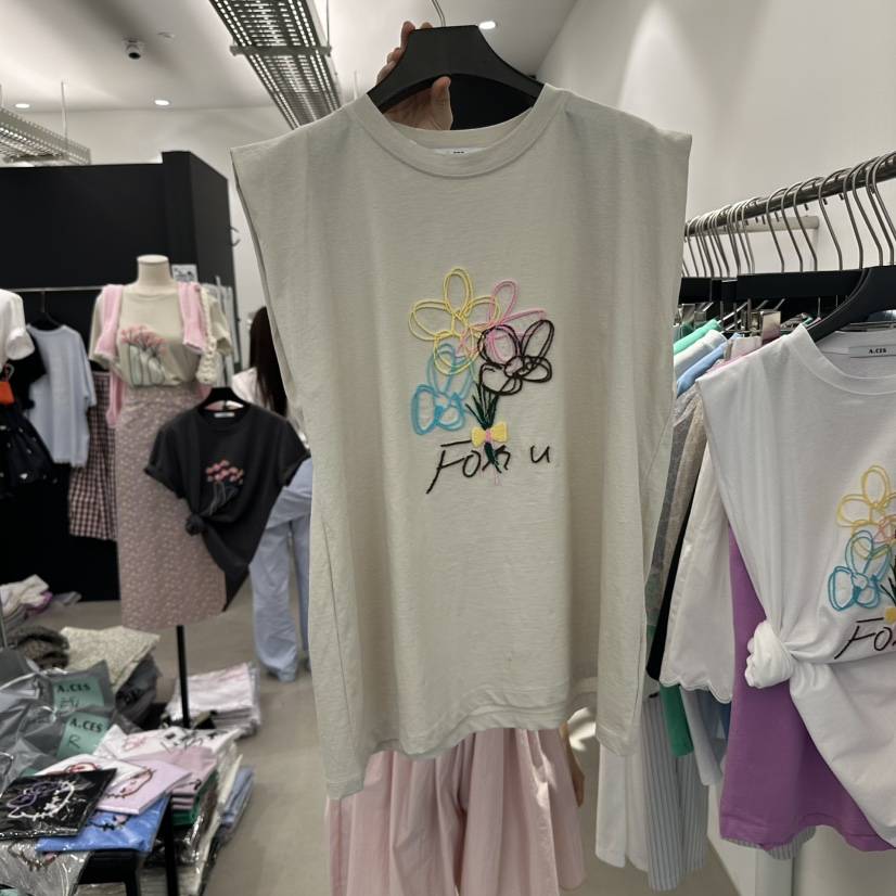 A.CES韓國直郵㊣女裝新品熱賣推薦25春夏休閑時尚吊帶背心A.CES吊帶/背心