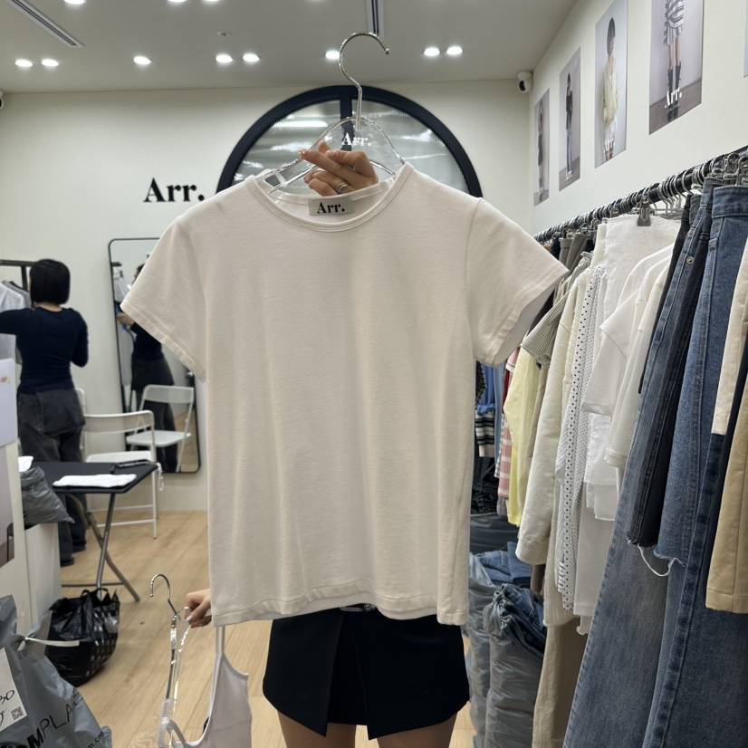 ARR直郵韓國代購㊣女裝新品時尚25春夏人氣熱賣休閑推薦T恤ARRT恤