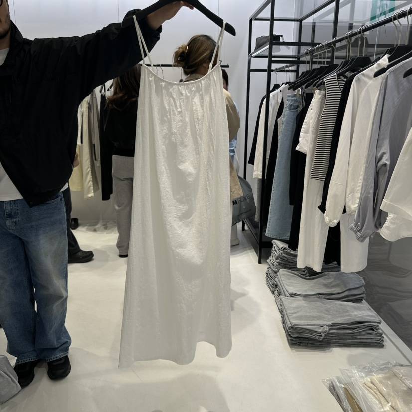 OSOO直郵韓國代購㊣女裝新品休閑推薦25春夏連衣裙棉質長款OSOO連衣裙