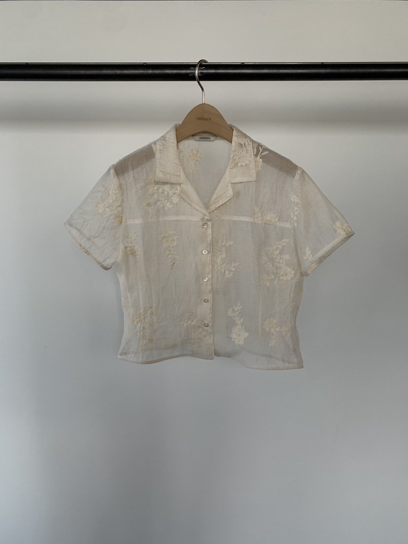 UNDERSON直郵韓國代購㊣女裝新款25春夏人氣熱賣襯衫蕾絲衫UNDERSON襯衫/蕾絲衫