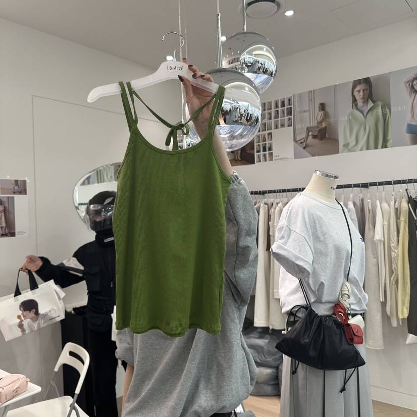 REIRAI直郵韓國代購㊣女裝新款25春夏人氣推薦熱賣吊帶背心Reirai吊帶/背心