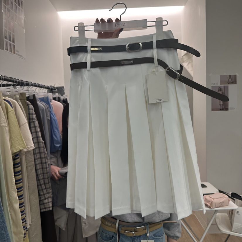 REIRAI韓國㊣直郵東大門代購女裝新品25春夏時尚熱賣短裙褶皺Reirai短裙