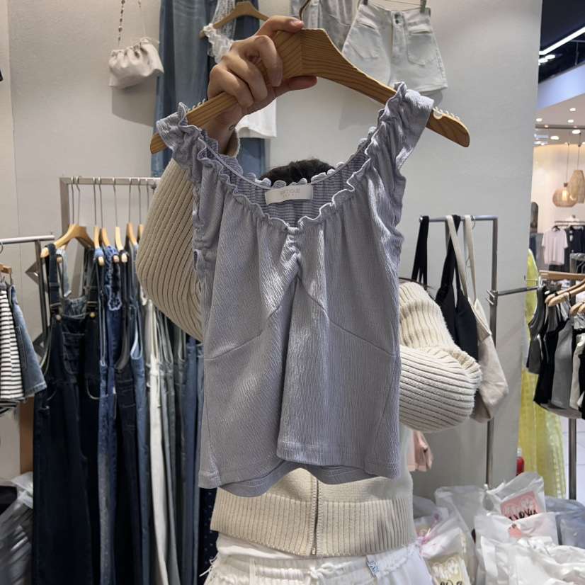 HIPTIQUE韓國㊣直郵東大門代購女裝新款時尚熱賣休閑吊帶背心HIPTIQUE吊帶/背心
