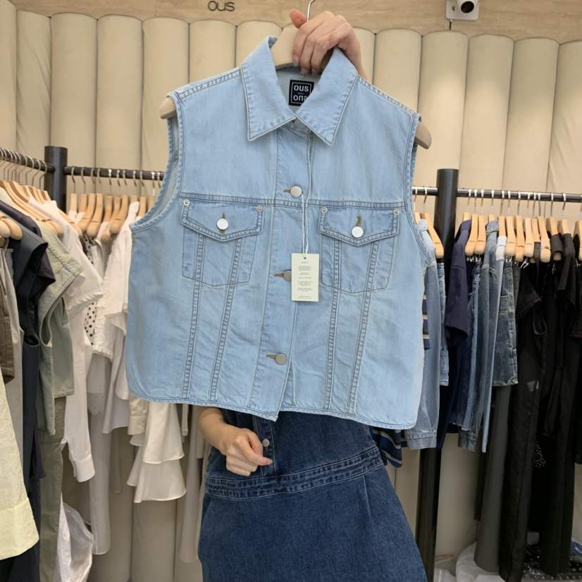 OUS/INCH-L韓國㊣直郵東大門代購女裝新品25春夏時尚馬甲OUS/INCH馬甲