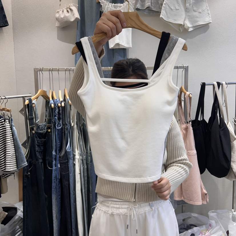 HIPTIQUE韓國㊣直郵東大門代購女裝新品25春夏吊帶背心柔軟HIPTIQUE吊帶/背心