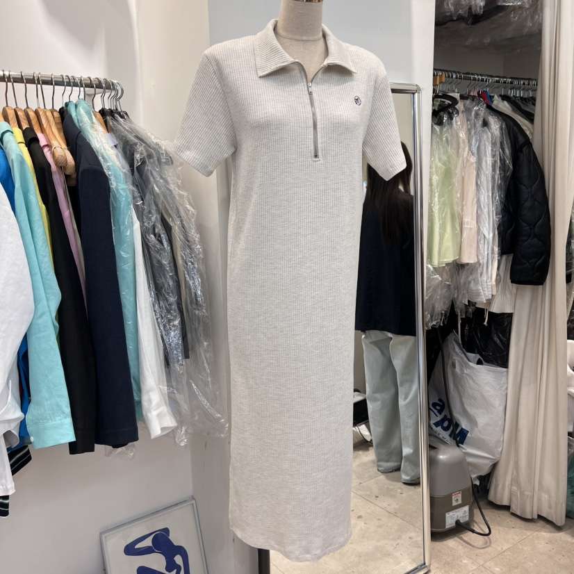 DUPLO韓國㊣直郵東大門代購女裝新品人氣休閑25春夏連衣裙刺繡DUPLO連衣裙
