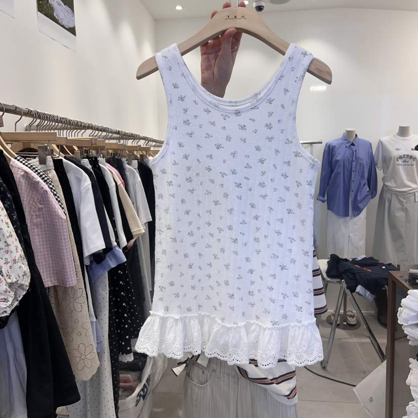 TAN&amp;COMO韓國直郵㊣東大門實拍女裝新品人氣25春夏吊帶背心tan-COMO吊帶/背心