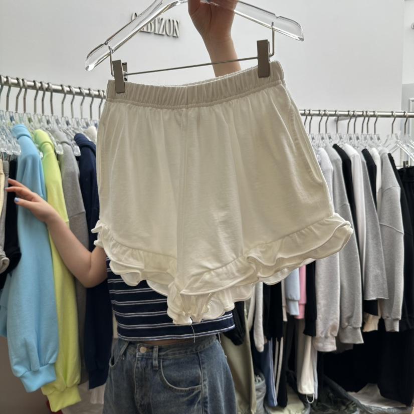 GABIZON韓國㊣直郵東大門代購女裝新品休閑人氣時尚短褲荷葉邊GABIZON短褲