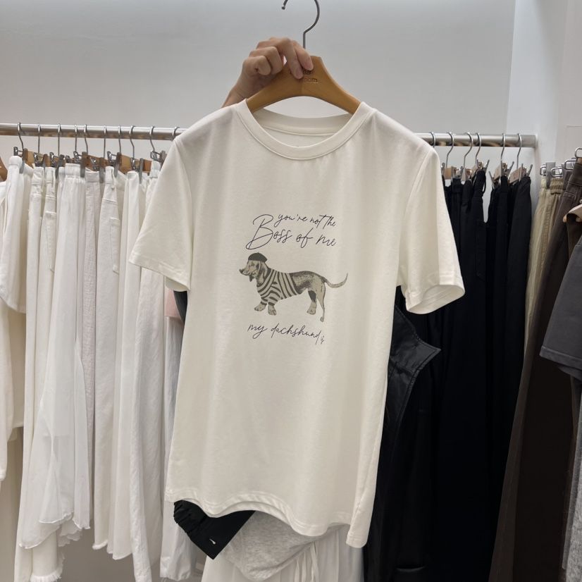 DRESS ROOM韓國㊣直郵東大門代購女裝新款熱賣25春夏休閑T恤DRESS ROOMT恤