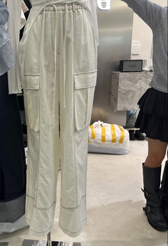 EYEL韓國直郵㊣女裝新款時尚熱賣推薦25春夏休閑休閑褲亞麻EYEL休閑褲
