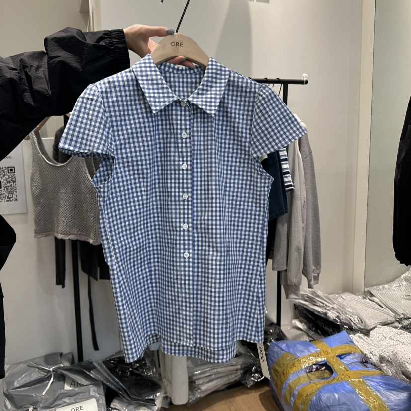 ORE-P直郵韓國代購㊣女裝新品熱賣時尚推薦人氣襯衫蕾絲衫ORE襯衫/蕾絲衫