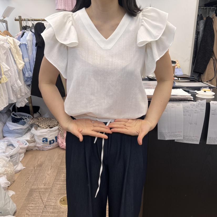 BEEN-A韓國直郵㊣女裝新品人氣熱賣時尚休閑25春夏襯衫蕾絲衫BEEN-A襯衫/蕾絲衫