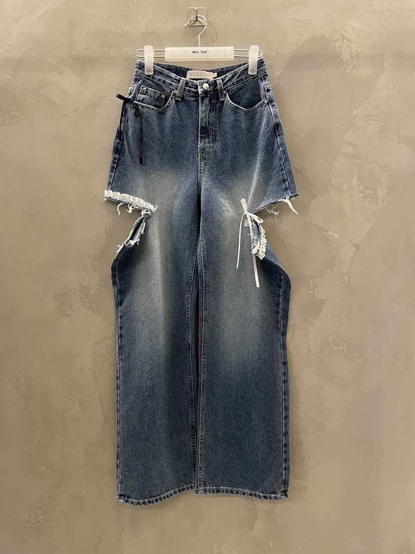 MULCUP直郵韓國代購㊣女裝新品推薦時尚人氣休閑25春夏牛仔褲MULCUP牛仔褲