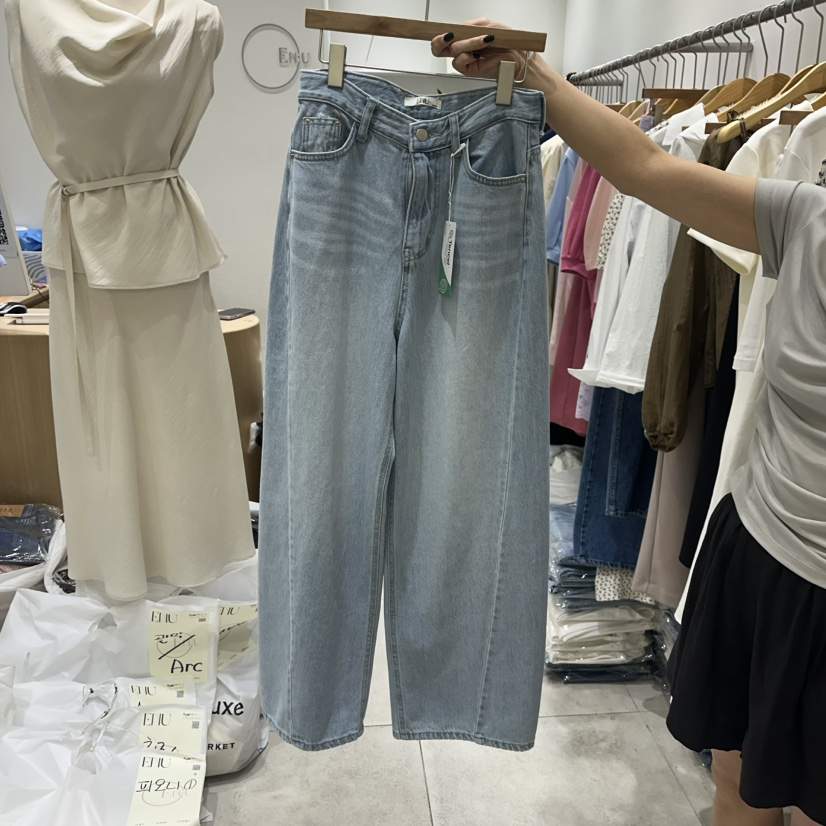 EN.U韓國直郵㊣女裝新品休閑時尚人氣25春夏熱賣推薦牛仔褲EN.U牛仔褲
