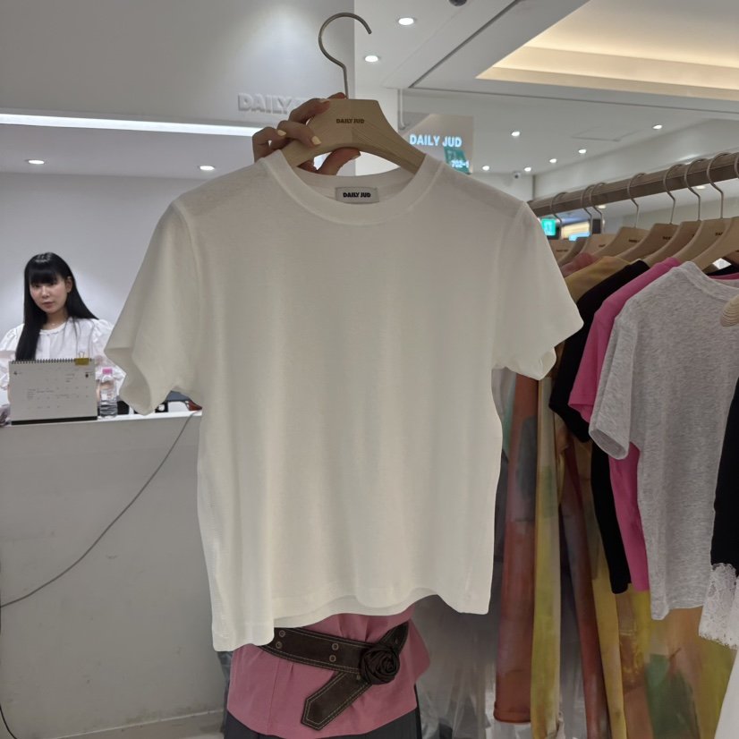 DAILYJUD韓國直郵㊣女裝新品人氣時尚推薦休閑熱賣25春夏T恤DAILY JUDT恤