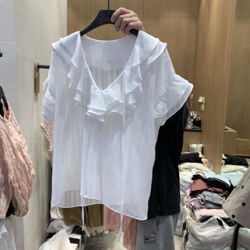 TRIPLE SEVEN韓國㊣直郵東大門代購女裝新品人氣襯衫蕾絲衫TRIPLE SEVEN襯衫/蕾絲衫