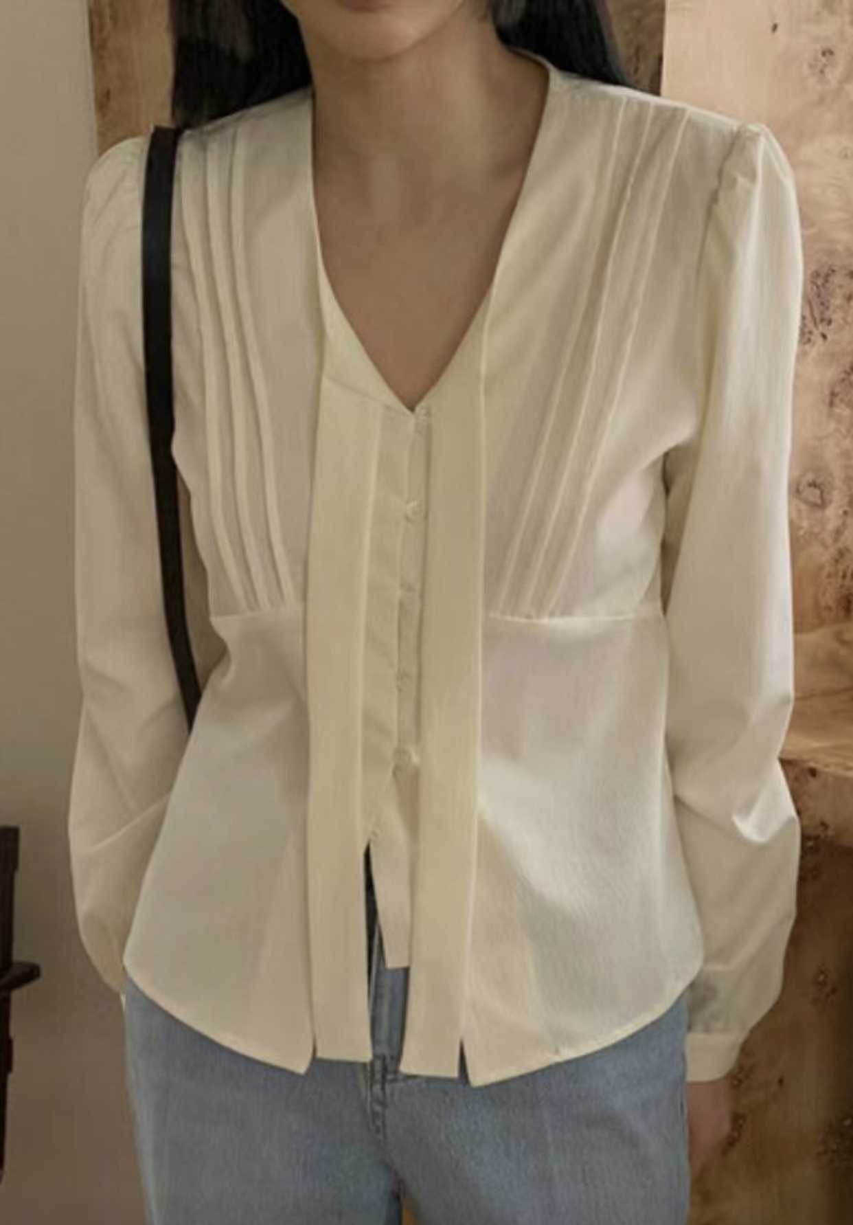 WEARME東大門實拍女裝新款休閑熱賣25春夏職業人氣襯衫蕾絲衫WEARME襯衫/蕾絲衫