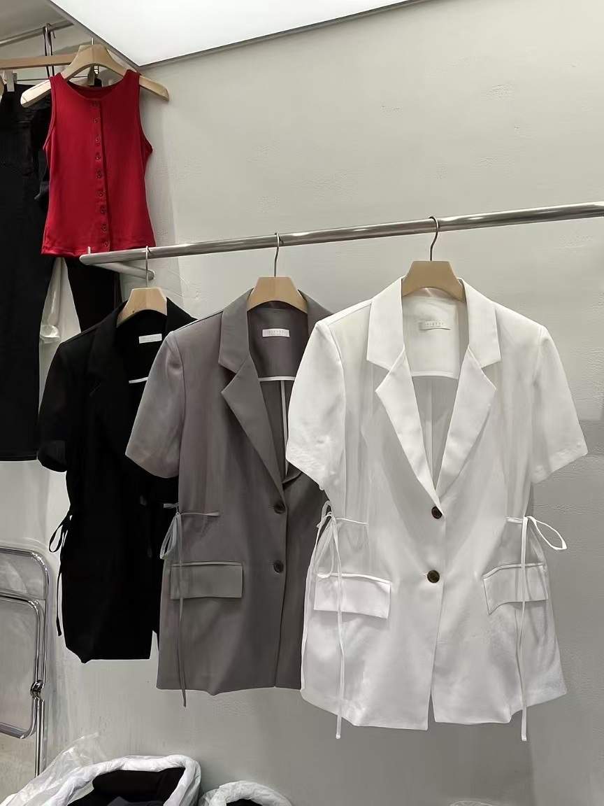 PLEASE東大門代購女裝新品推薦休閑25春夏熱賣職業真品夾克PLEASE夾克