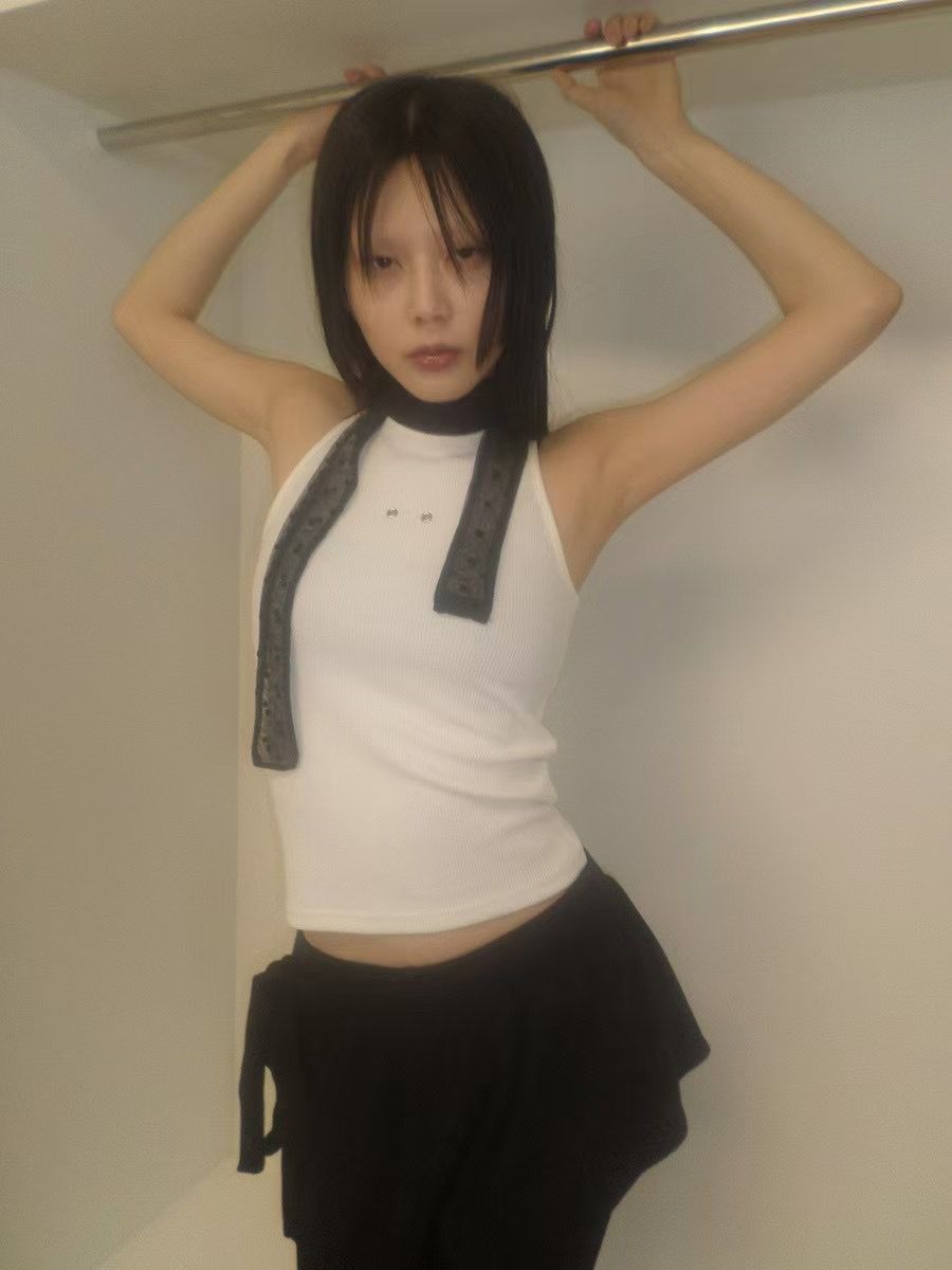 ROOOF韓國代購女士新品真品熱賣25春夏休閑職業推薦吊帶背心ROOOF吊帶/背心